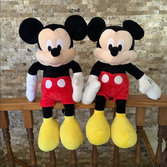 Lot Of 2 Mickey Mouse Twins Clubhouse Plush Stuffed Animal Jumbo 24" Disney CUTE - Picture 2 of 11